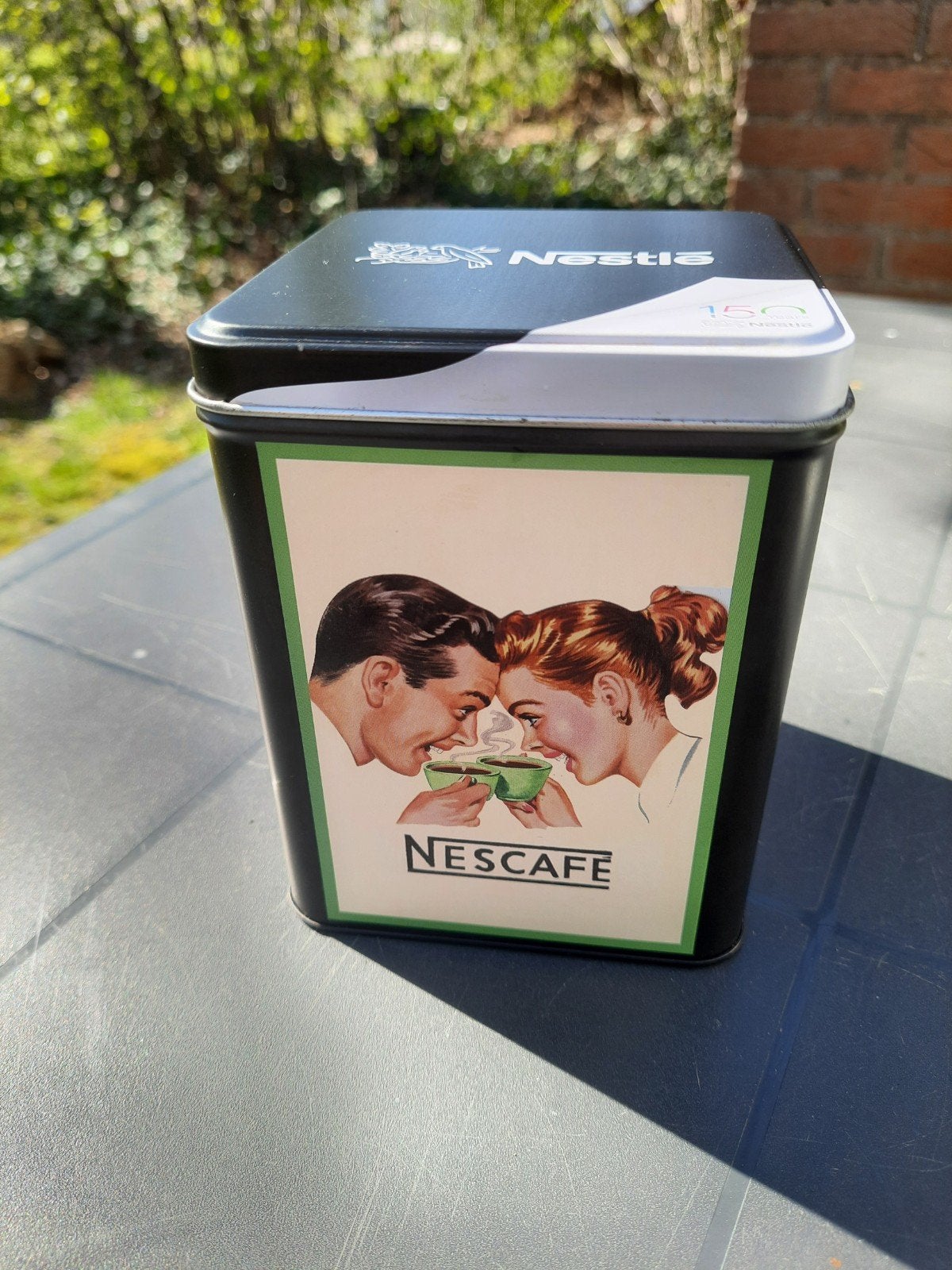 Vintage Nescafé blik - Nestlé 150 jaar, Ophalen of Verzenden, Zo goed als nieuw, Koffie, Overige merken