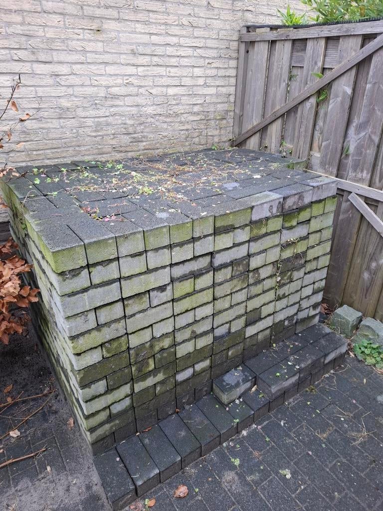 Betonklinkers Antraciet, Ophalen, Gebruikt, Klinkers, 10 m² of meer