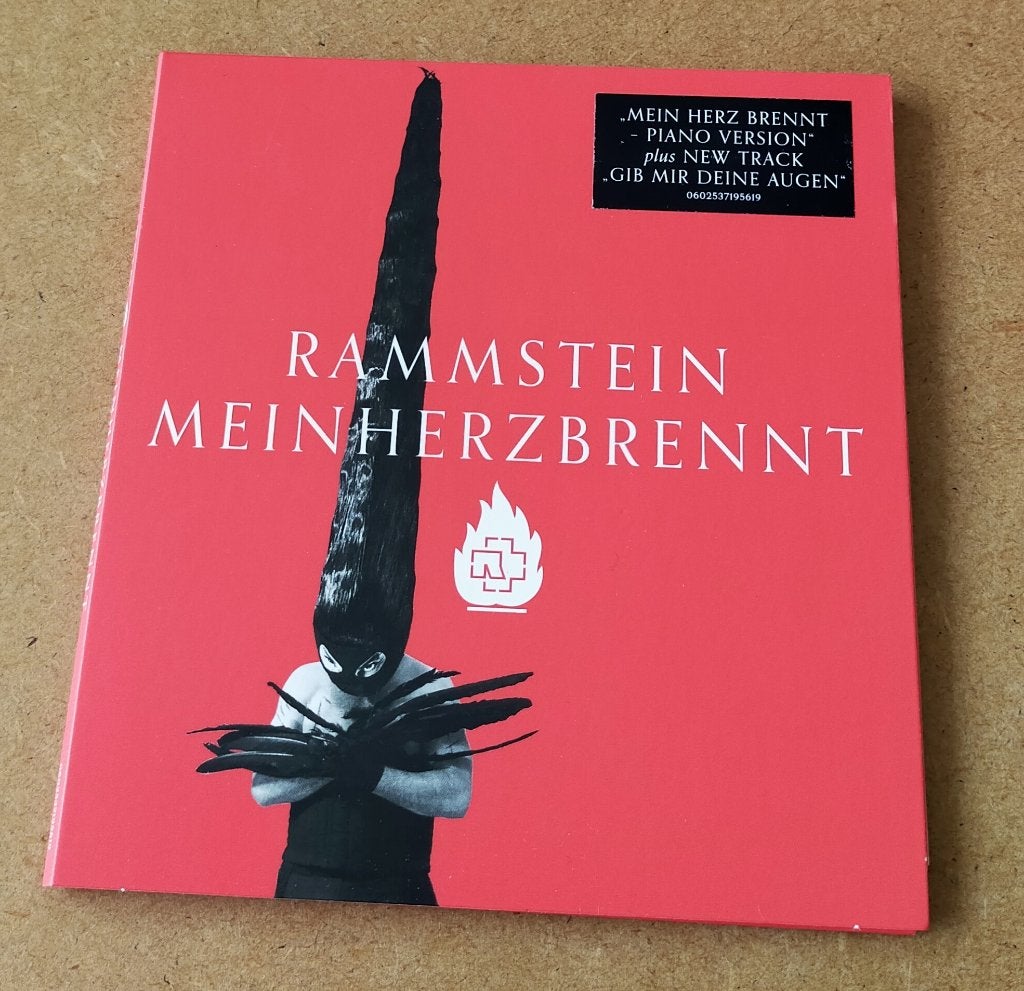 Rammstein - Mein Herz Brennt CD Single 2012 5trk, Ophalen of Verzenden, Gebruikt, Rock en Metal