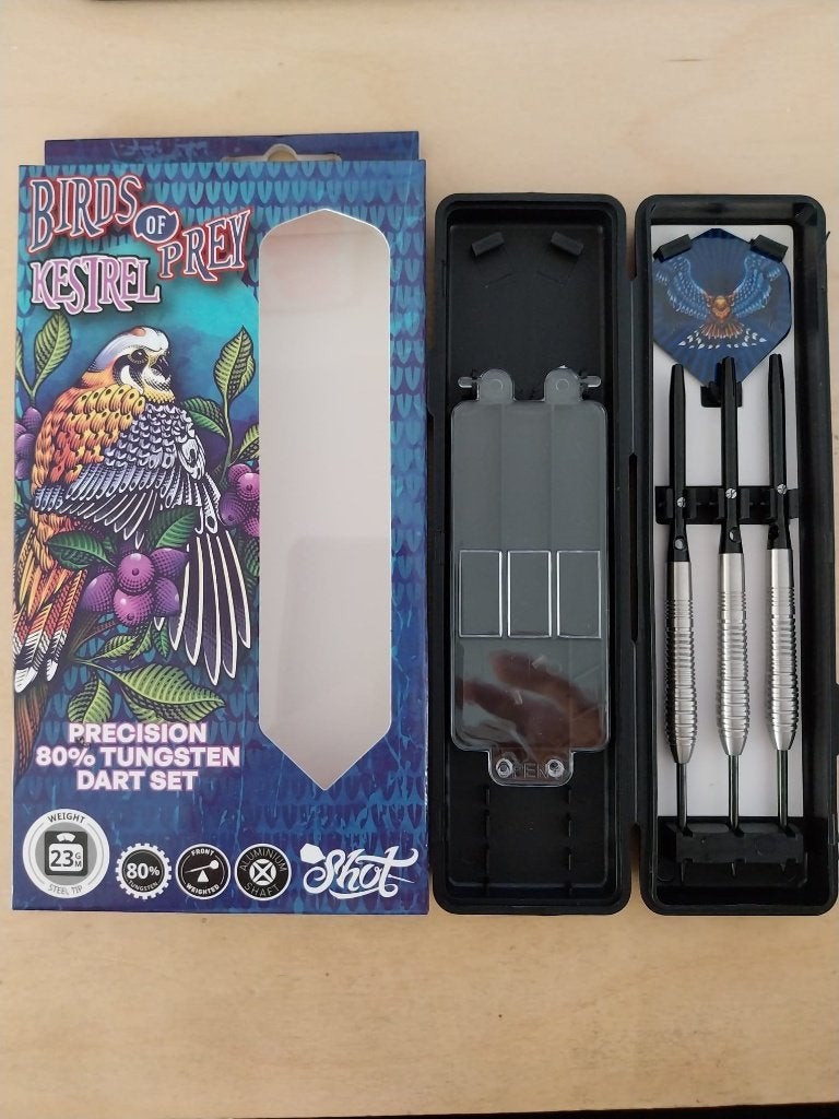 Shot Birds Of Prey Kestrel darts, 23 gram, 80%, Ophalen of Verzenden, Zo goed als nieuw, Pijlen