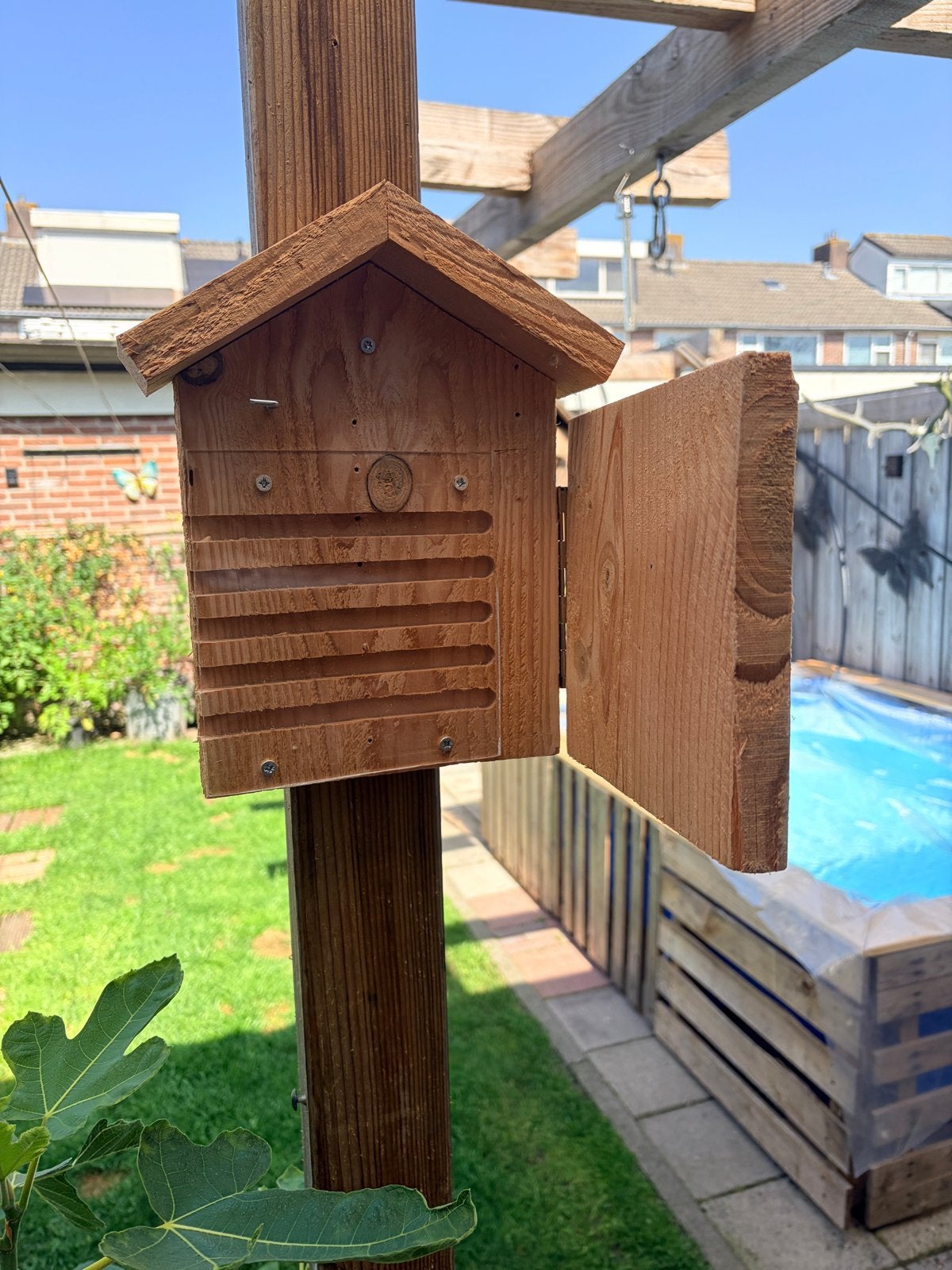 Bijenhotel / Insectenhotel van hout (nieuw), Tuin en Terras, Vogelhuisjes en Vogelbaden, Ophalen of Verzenden, Nieuw