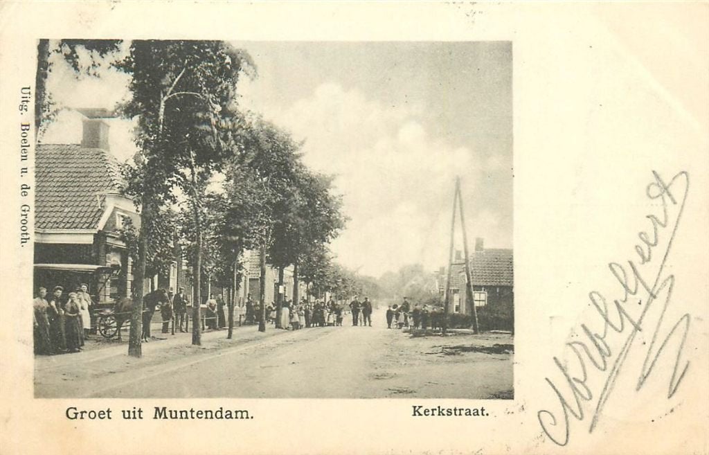 701-185-007 Muntendam Kerkstraat, Verzenden, Voor 1920, Groningen