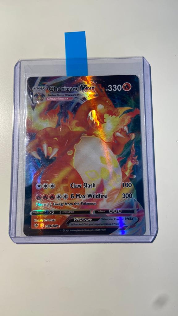 Pokémon kaart charizard, Ophalen, Zo goed als nieuw, Losse kaart
