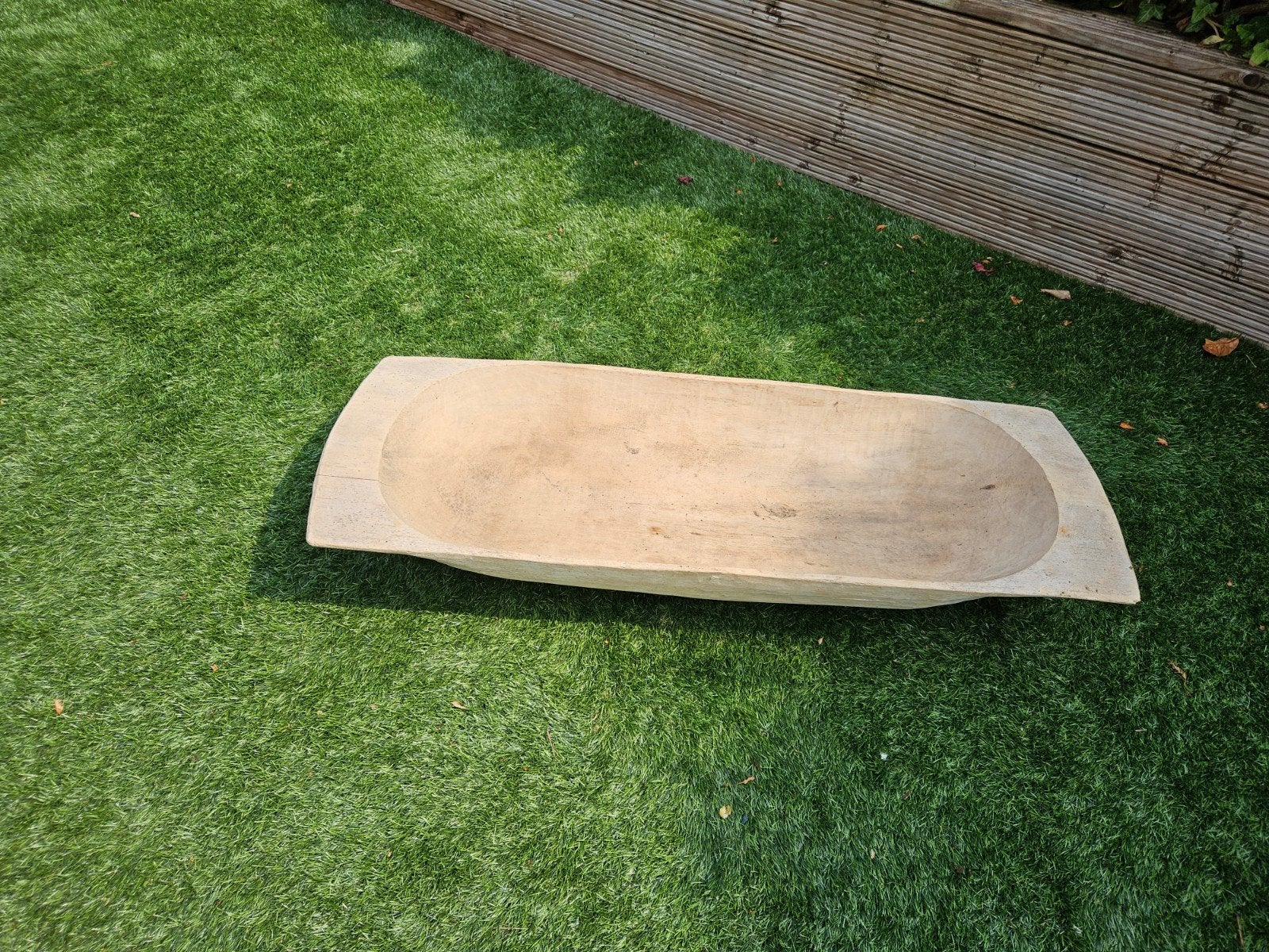 Vintage houten trog - uniek decoratiestuk, Ophalen