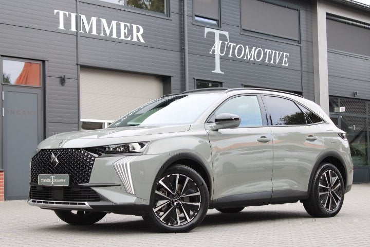 DS 7 1.6 PHEV 225pk Etoile + Zeer compleet + Panoramadak + L, Gebruikt, Zwart, 4 cilinders, Automatische klimaatregeling