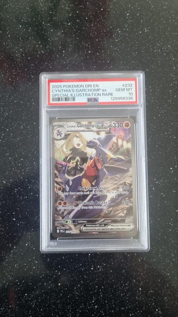 Cynthia’s Garchomp ex 232/182 PSA 10, Ophalen of Verzenden, Zo goed als nieuw