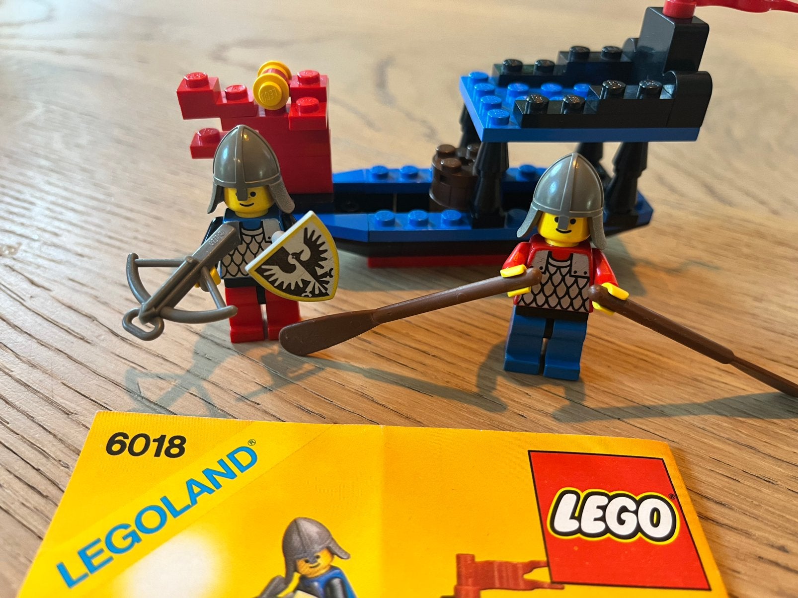 LEGO 6018 Battle Dragon - Castle vintage classic compleet, Gebruikt, Lego, Ophalen of Verzenden, Castle