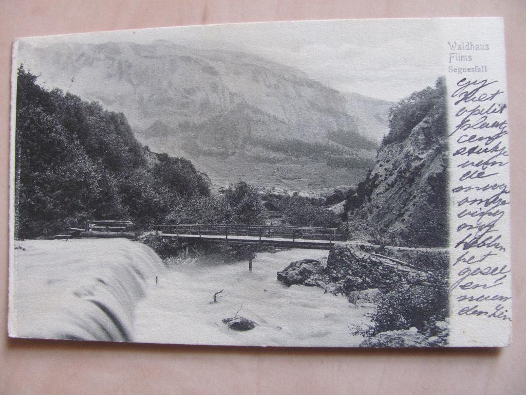 Flims, Segnesfall 1906 Schweiz, Ophalen of Verzenden, Voor 1920, Gelopen, Overig Europa