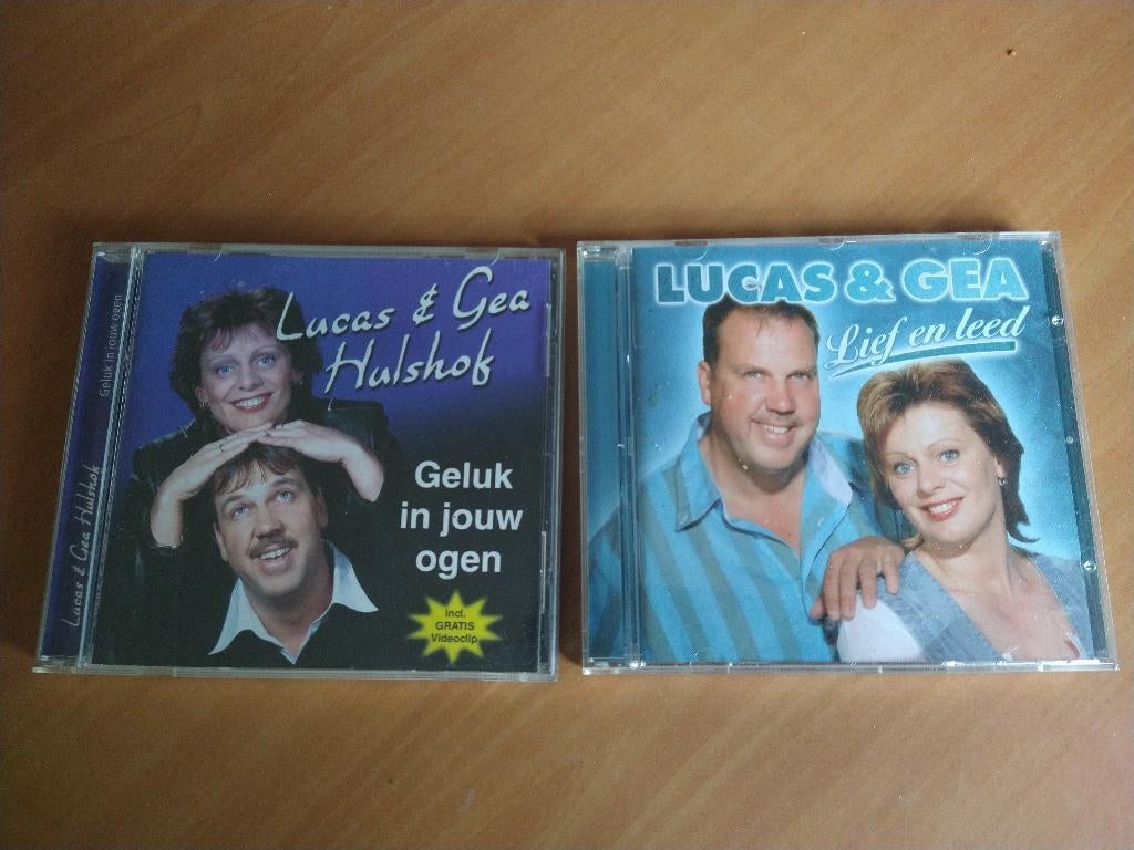 2 CD's van Lucas en Gea., Ophalen of Verzenden, Zo goed als nieuw, Levenslied of Smartlap