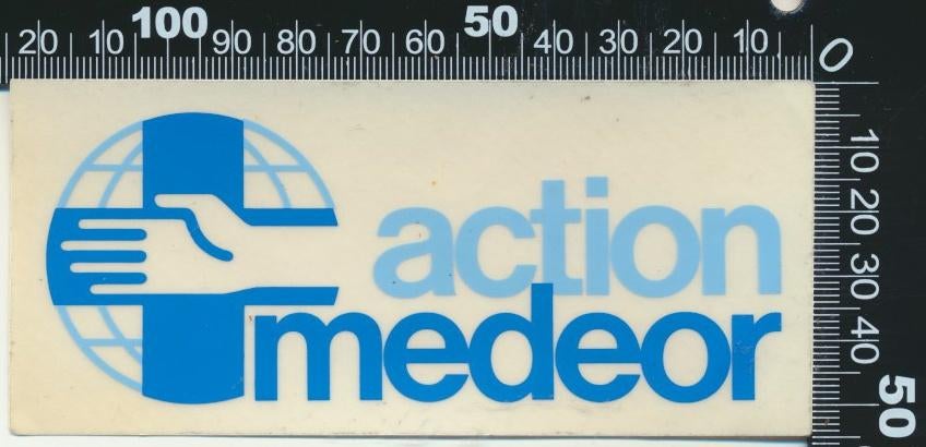 Sticker: Action Medeor, Ophalen of Verzenden, Zo goed als nieuw, Bedrijf of Vereniging