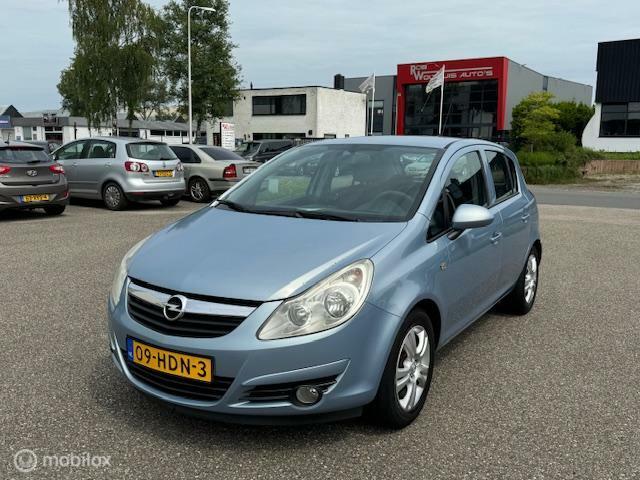Opel Corsa 1.2-16V Enjoy, Voorwielaandrijving, Gebruikt, 4 cilinders, Blauw
