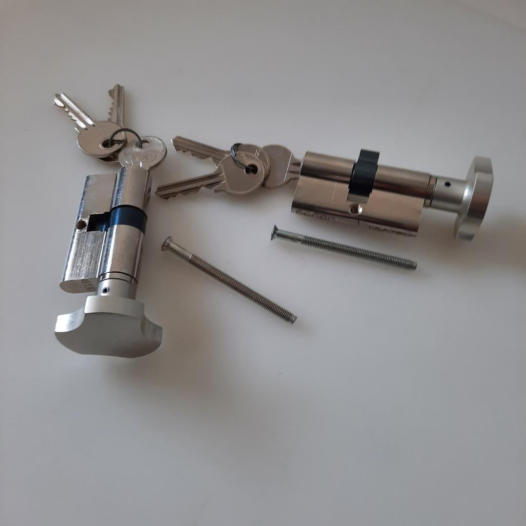 SENIOREN KNOPCILINDER nieuw/Scharnieren met lagers, Doe-het-zelf en Verbouw, Ophalen of Verzenden, Nieuw, Koper of Messing, Slot