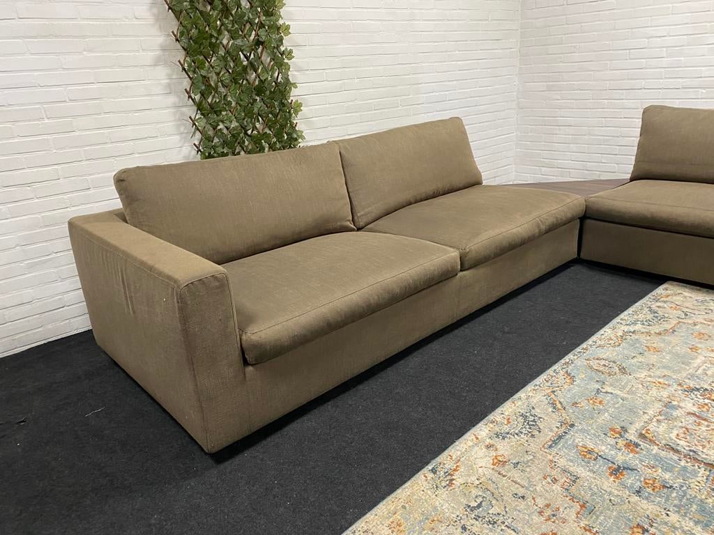 LINTELOO loungebank - Nieuwe bekleding naar keuze, Gebruikt, Ophalen of Verzenden, Vierpersoons of meer, Stof