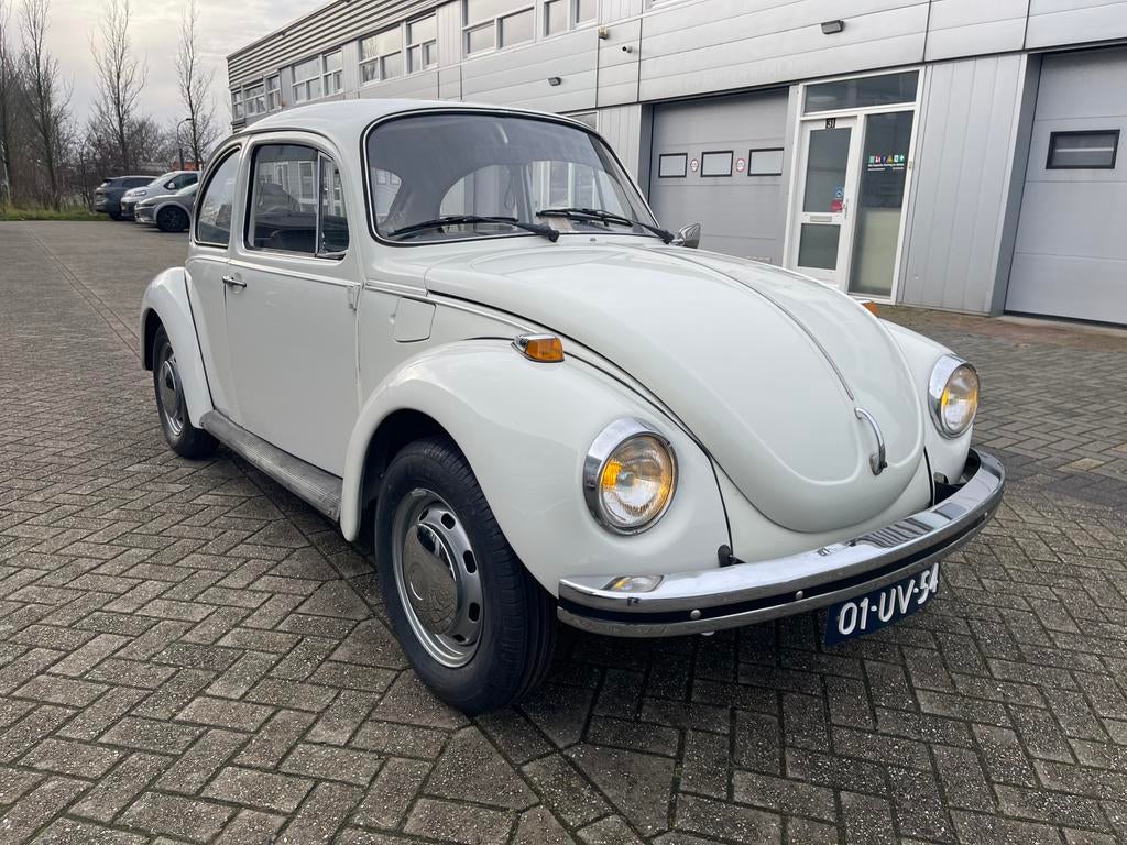 Volkwagen kever 1303 1973 wit, Achterwielaandrijving, Zwart, Volkswagen, Wit