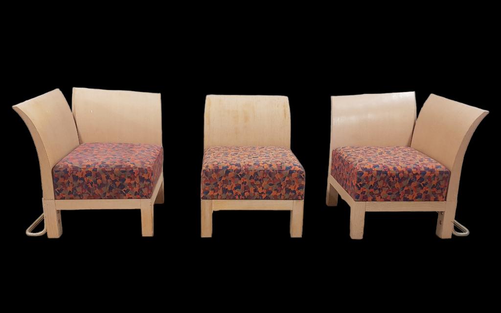 Thonet bank modules stoelen, Gebruikt, Drie, Ophalen of Verzenden, Mid Century Modern