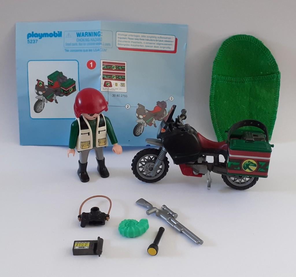 Playmobil 5237 Dino Wetenschapper met motor, Ophalen of Verzenden, Gebruikt, Complete set