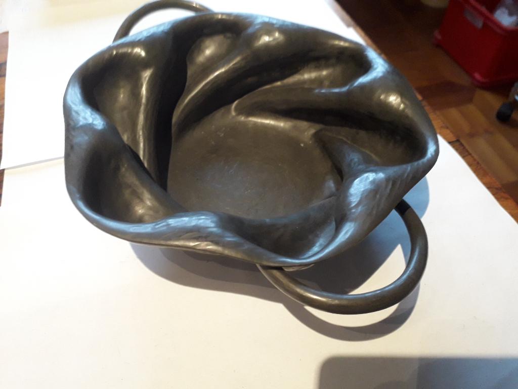 ART NOUVEAU TINNEN TOPSTUK van A.E CHANAL in PERFECTE STAAT, Ophalen of Verzenden