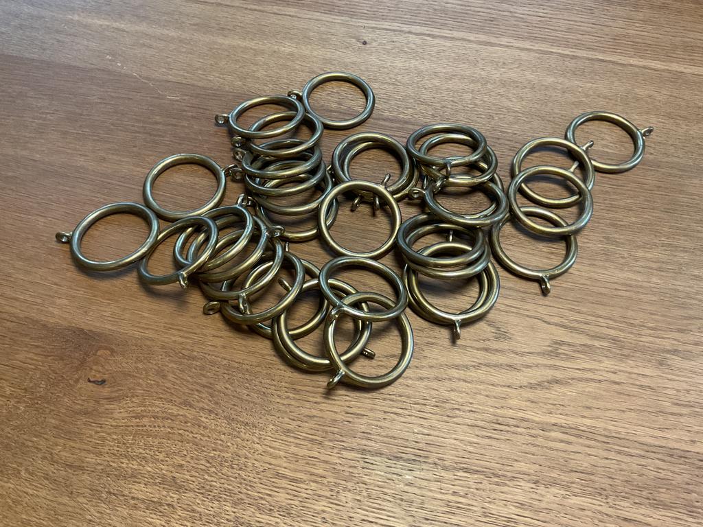 Messing ring gordijnring, Ophalen of Verzenden, Minder dan 50 cm, Minder dan 100 cm