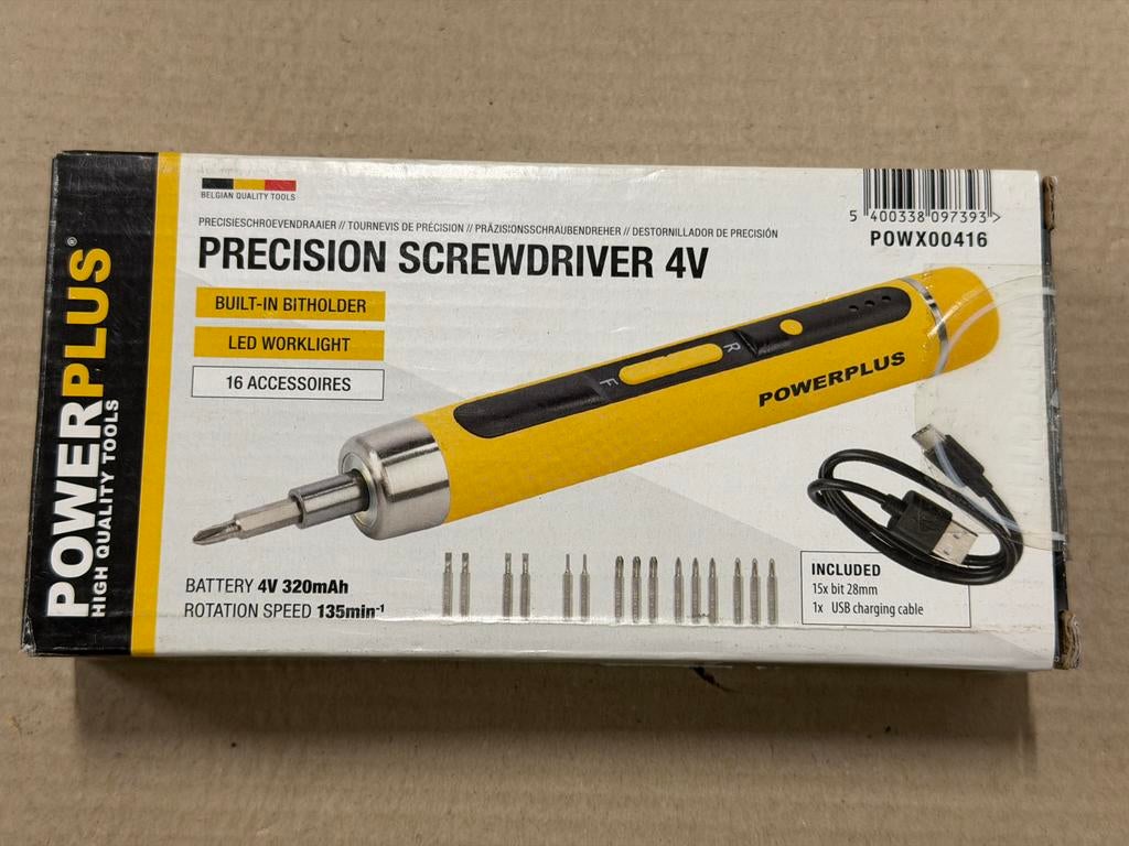 Powerplus POWX00416 Precisie Schroevendraaier - Nieuw, Doe-het-zelf en Verbouw, Gereedschap | Handgereedschap, Ophalen of Verzenden
