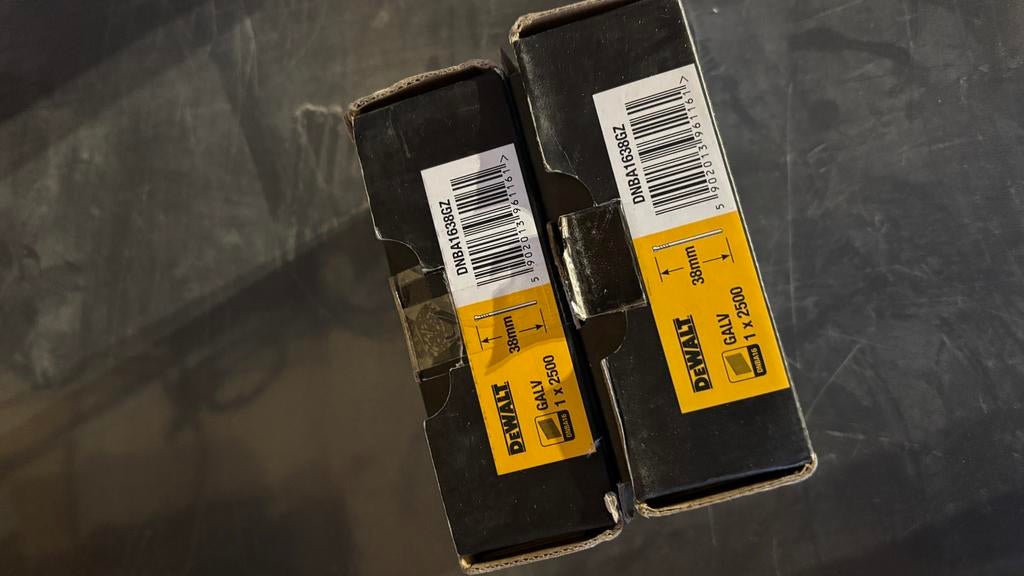 DeWalt DNBA1638GZ Afwerkspijkers - 38mm - Nieuw, Ophalen of Verzenden, Nieuw, Overige materialen, Overige typen