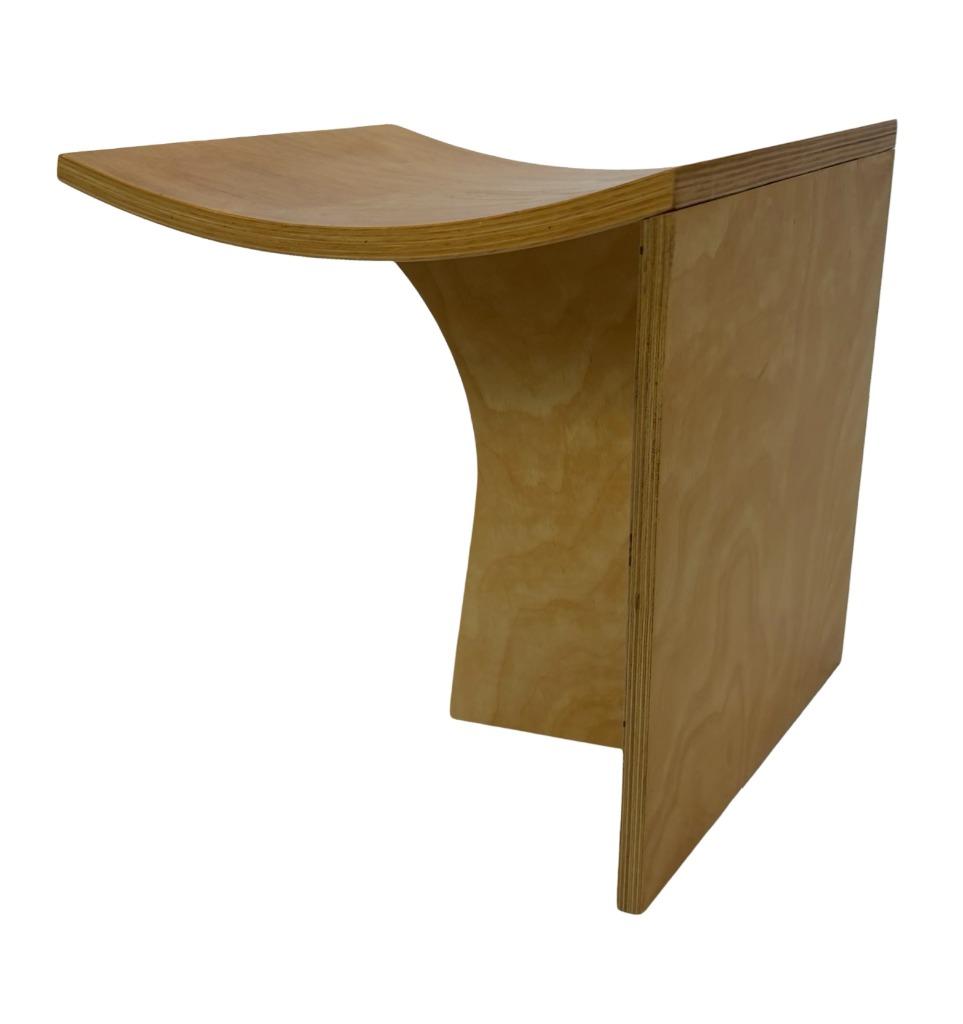 Vintage sidetable bijzettafeltje jaren 80 gebogen multiplex, Vintage, Gebruikt, Verzenden, Vintage