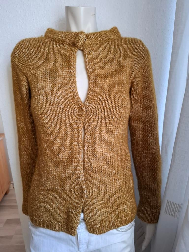 Zgan heerlijk zacht mosterdgeel vest kid mohair Humanoid S, Ophalen of Verzenden, Zo goed als nieuw, Maat 36 (S), Overige kleuren