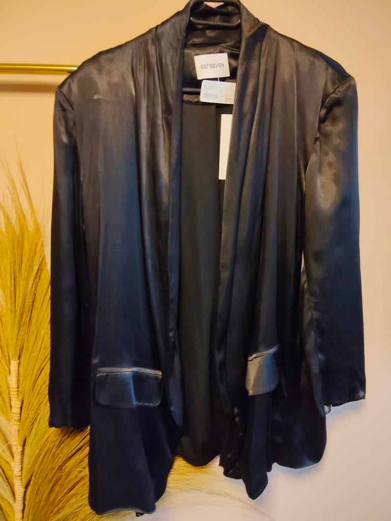 Est'Seven Dames Blazer - Nieuw!maat L nieuw €189, Zwart, Maat 42/44 (L), Nieuw, Est'Seven