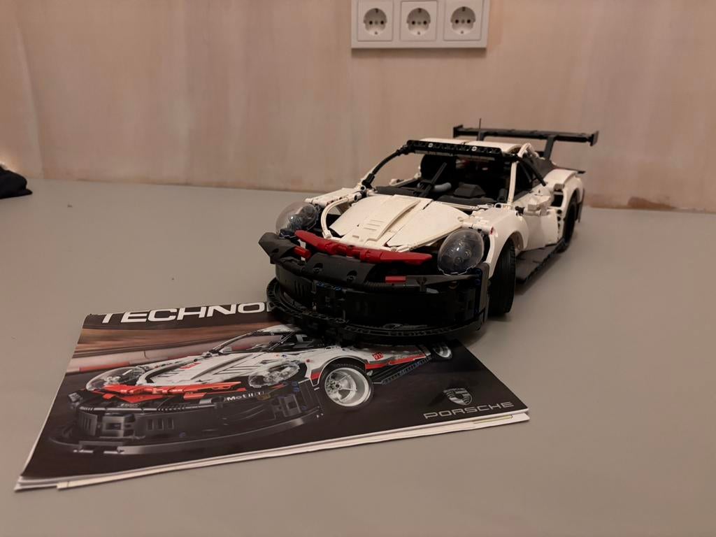 LEGO Porsche 911 RSR imitatie, Hobby en Vrije tijd, Modelauto's | 1:18, Ophalen of Verzenden, Zo goed als nieuw, Auto, Overige merken