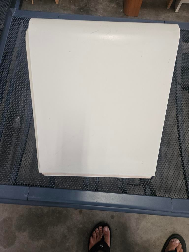 Als nieuwe  auping aanhangtafels  wit.. 1000/1500/2000, 90 cm, Eenpersoons, Wit, Ophalen of Verzenden