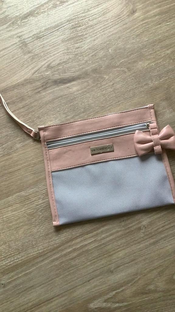 Viktor & Rolf Toilettas   KLM Business Class, Sieraden, Tassen en Uiterlijk, Toilettassen, Ophalen of Verzenden, Nieuw, Roze, Dame