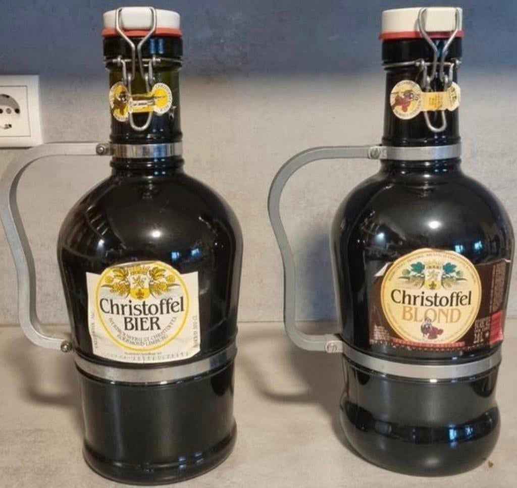 2x Christoffel Bier 2L - ~'90 & '98 + 1x 33cl ~'90, Ophalen of Verzenden, Gebruikt, Flesje(s), Overige merken