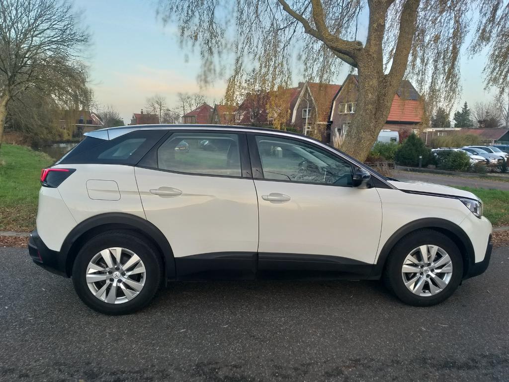 Peugeot 3008 1.2 Puretech 130pk S&S 2018 Wit met nieuwe dist, Auto's, Peugeot, Bedrijf, ABS, Achteruitrijcamera, Airbags, Android Auto