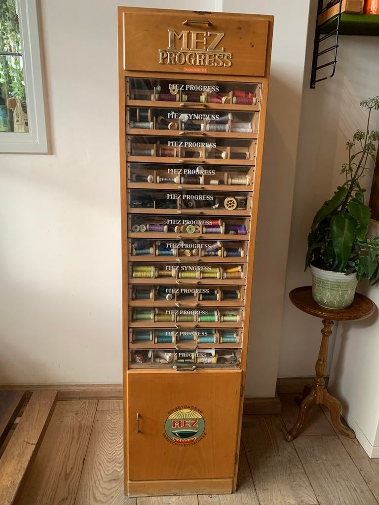 Fourniturenkast naaikast fournituren kast  12 laden mez, Ophalen, Gebruikt