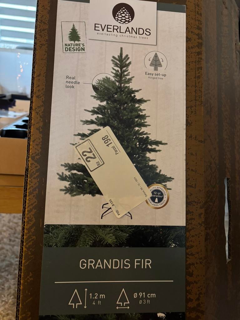 Kerstboom 120 cm, Ophalen, Nieuw