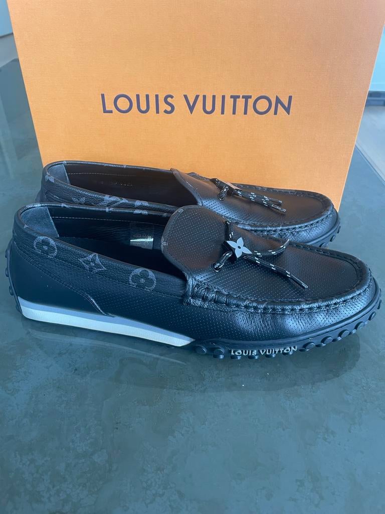 Nieuwe Louis Vuitton Instappers MAAT 10, Loafers, Zwart, Nieuw, Ophalen of Verzenden