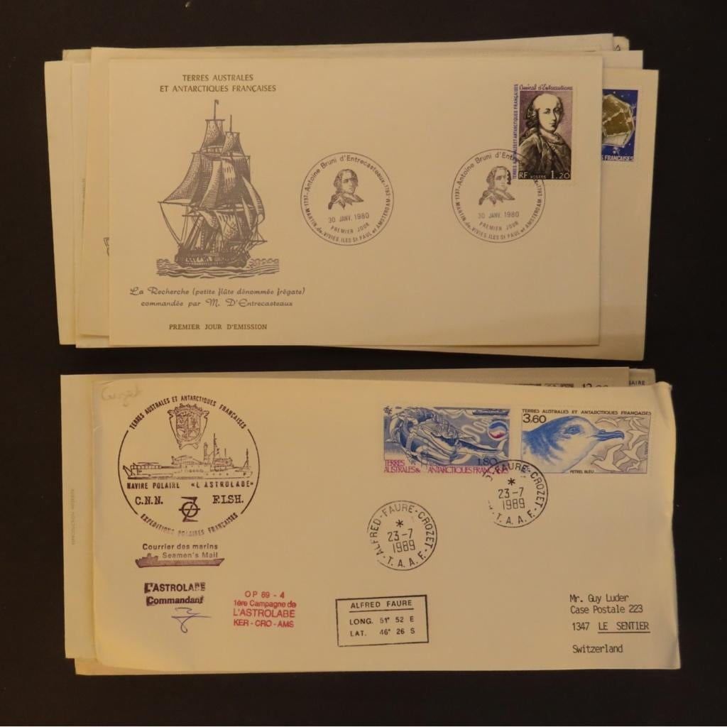 TERRES AUSTRALES et ANT.FR. - MOOIE PARTIJ COVERS (BR46) 3/3, Ophalen of Verzenden, Envelop