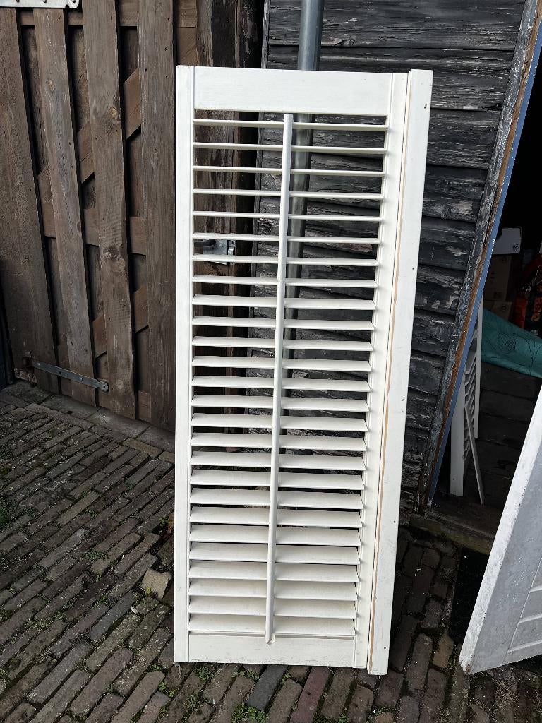 Schutters, Huis en Inrichting, Ophalen, Gebruikt, Wit, 50 tot 100 cm