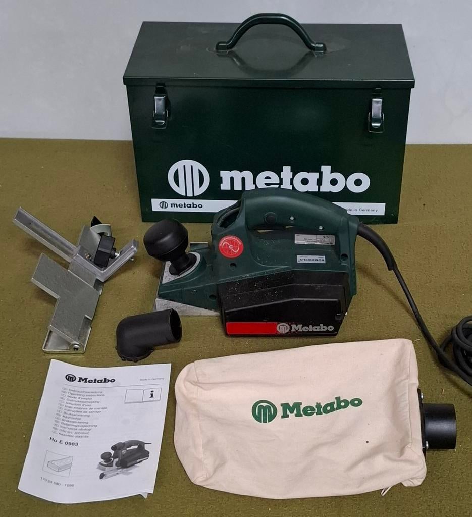 Metabo Ho E 0983 elektrische schaafmachine, Ophalen of Verzenden, Zo goed als nieuw, Elektrisch