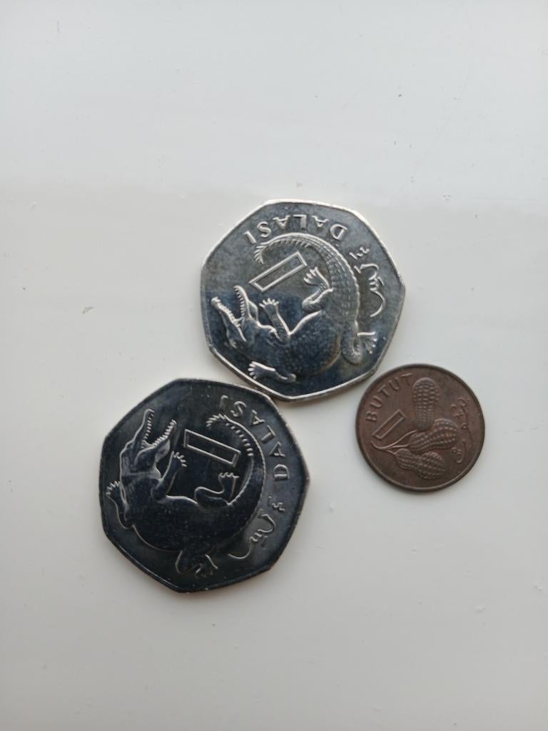 Munten Gambia, Ophalen, Overige landen