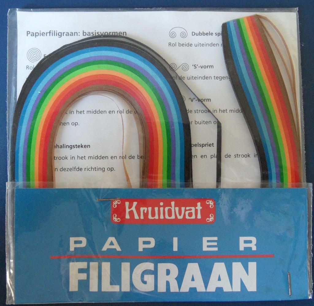 Quilling – papierfiligraanstroken regenboog kleuren  3mm, Ophalen of Verzenden, Nieuw