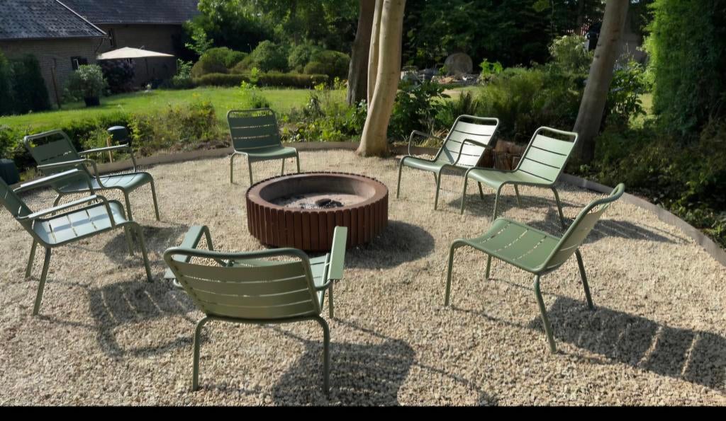 Nieuwe fermob Luxembourg Lounge stoelen armleuning div kleur, Ophalen, Nieuw, Aluminium