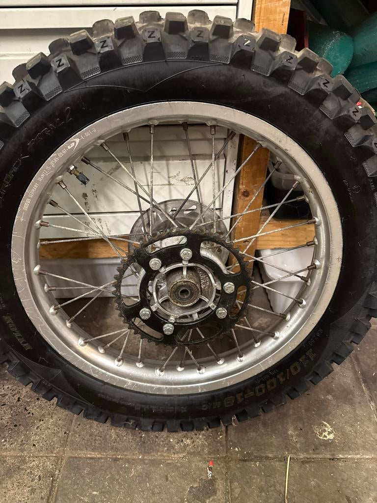 Derbi/Aprilia SX achterwiel crosswiel, Fietsen en Brommers, Frame, Gebruikt, Derbi, Derbi