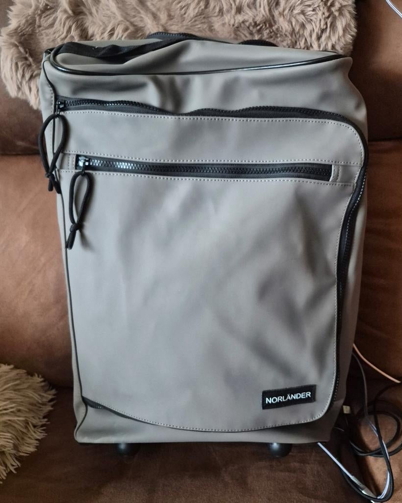 Norlander Lyon Trolleytas - Dull PU - 21 Liter- grijs, Sieraden, Tassen en Uiterlijk, Tassen | Reistassen en Weekendtassen, Minder dan 40 cm