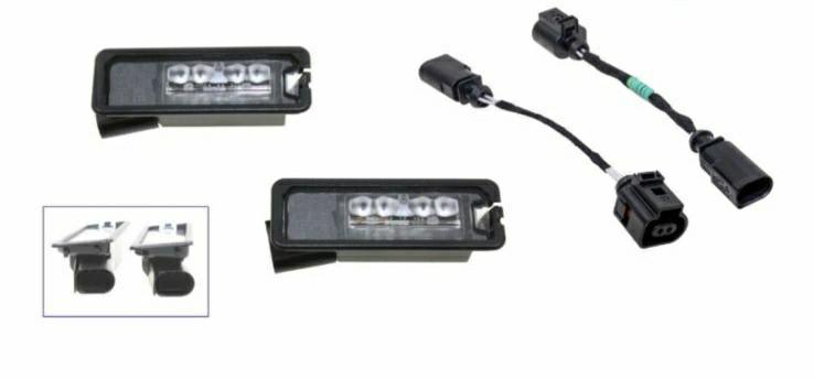 VW Golf Polo LED Kenteken Verlichting Origineel Nieuw, Volkswagen, Volkswagen AG, Nieuw, Ophalen of Verzenden