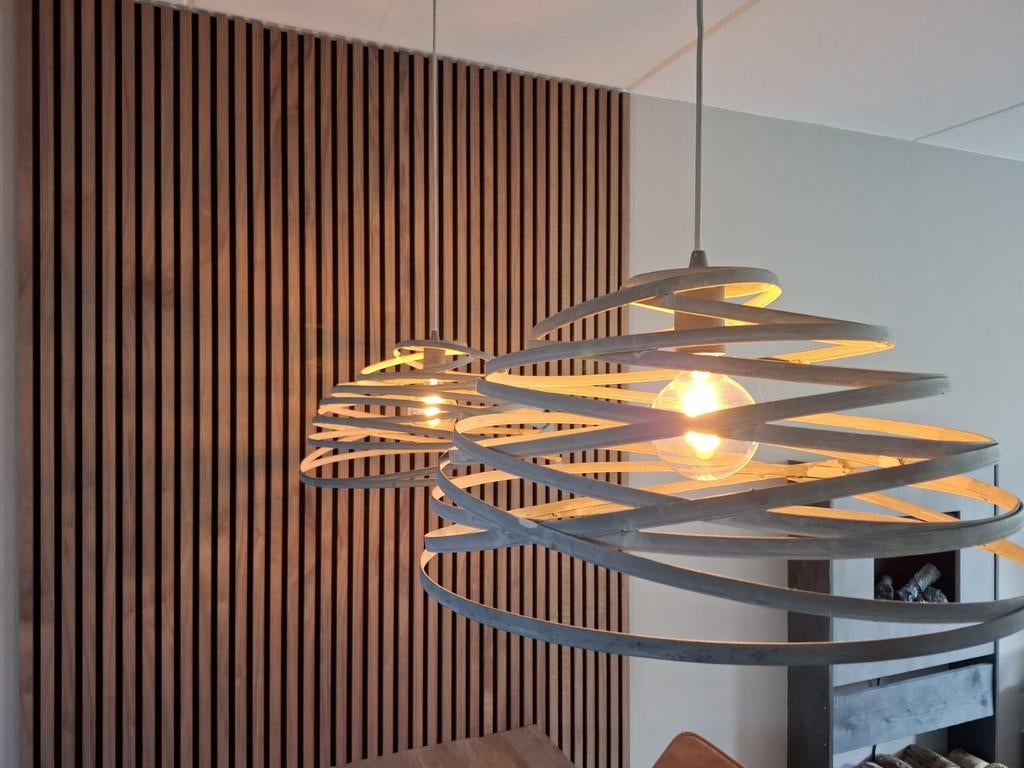 Mooie grote industriële hanglamp, als nieuw!, Ophalen, Zo goed als nieuw, Industrieel, strak, modern., Minder dan 50 cm