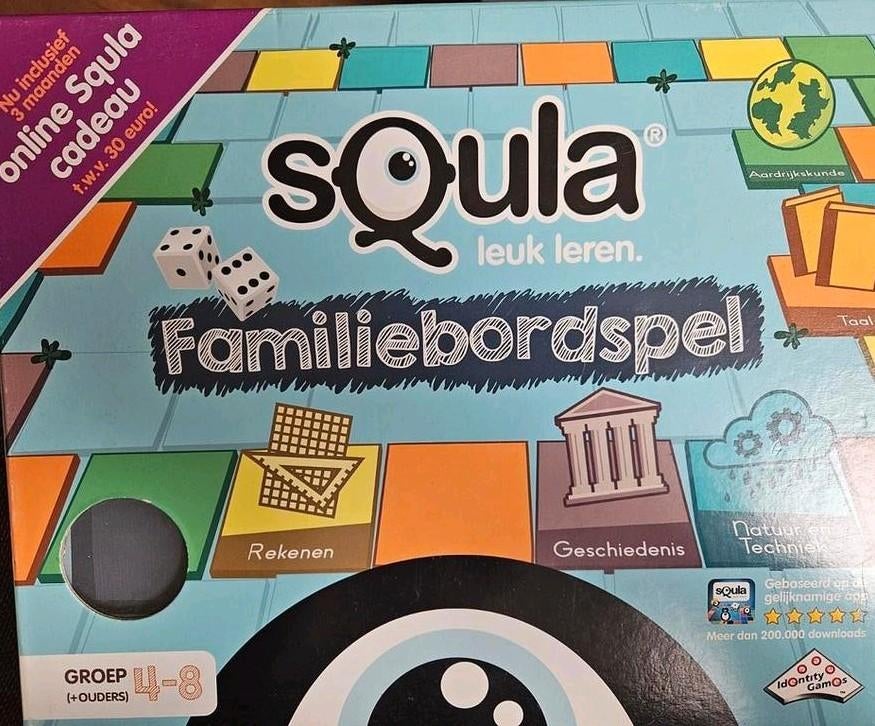 Squla Familie Bordspel - Leuk en Leerzaam!, Vijf spelers of meer, Ophalen of Verzenden, Zo goed als nieuw, Squla