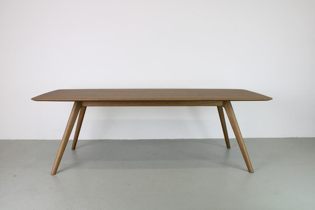 Artisan Sarah tafel, 240x100 cm, Eiken, Tobacco, Huis en Inrichting, Tafels | Eettafels, Ophalen, Eikenhout, 50 tot 100 cm, Vijf personen of meer