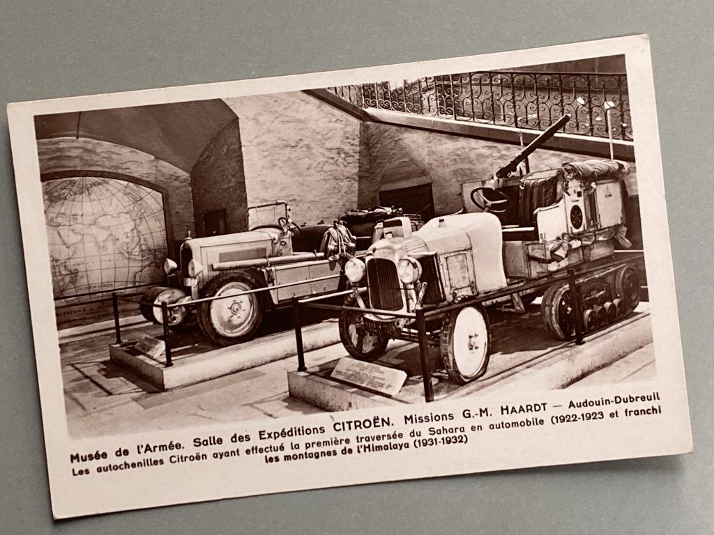 Ansichtkaart Citroën rupsvoertuigen (1938). Frankrijk., Ophalen of Verzenden, 1920 tot 1940, Gelopen