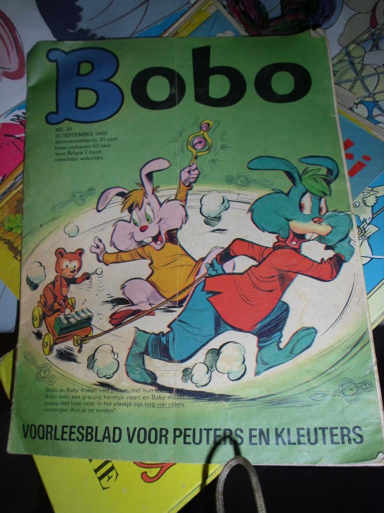 2 Bobo tijdschriften voor peuters en kleuters 1968, Verzenden, Gelezen, Overige typen