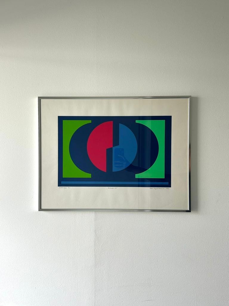 Lithografie Hans August Andersen Deens 1988 gelimiteerd, Antiek en Kunst, Ophalen of Verzenden
